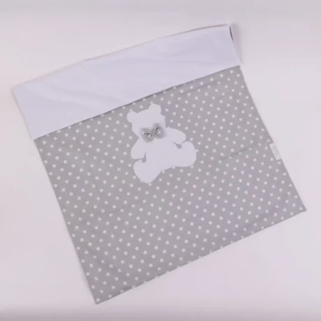 Copertina duble-face grigia e bianca