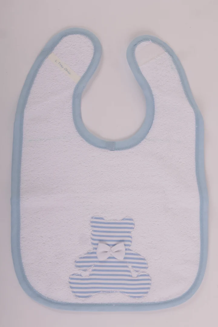 Bavaglino pappa orsetto righe Bavaglino pappa orsetto righe