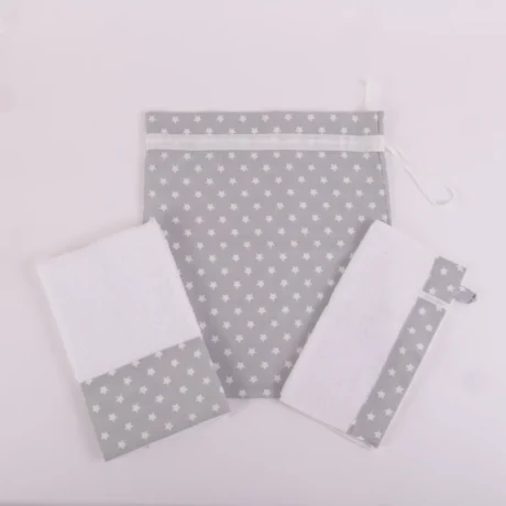 Set asilo stelle grigio