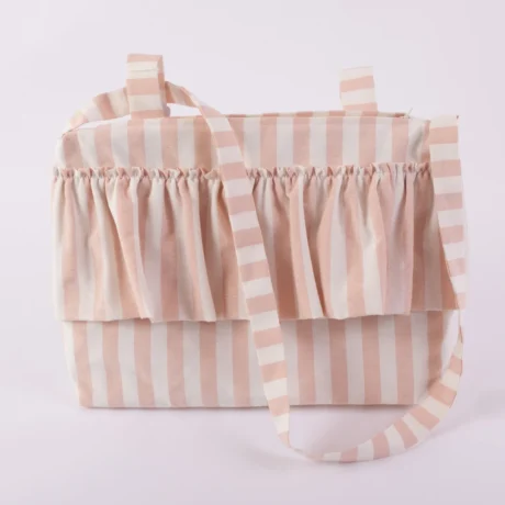 Borsa passeggino rouche rosa