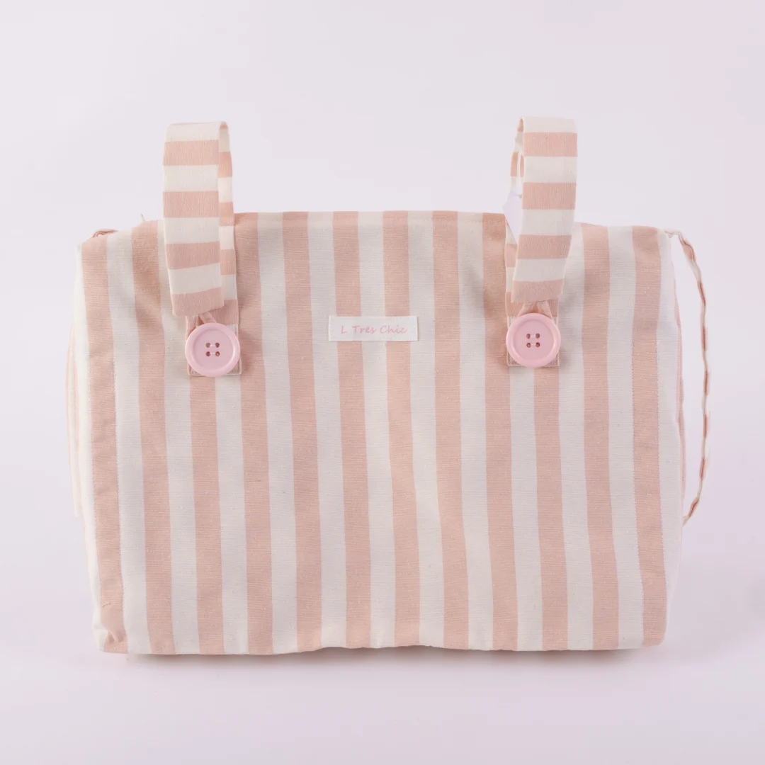 Borsa passeggino rouche rosa Borsa passeggino rouche rosa - immagine 3