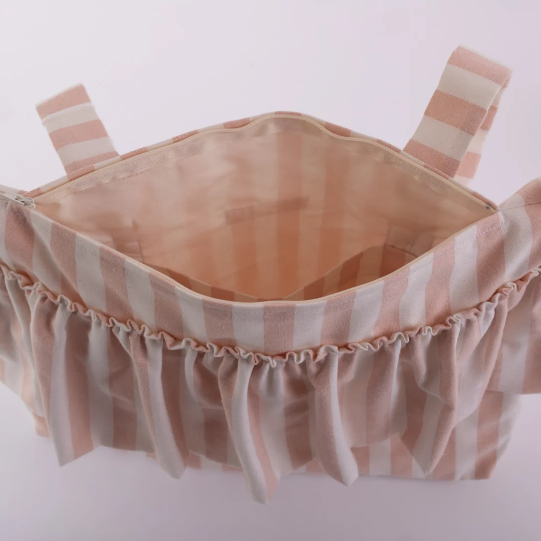 Borsa passeggino rouche rosa Borsa passeggino rouche rosa - immagine 4