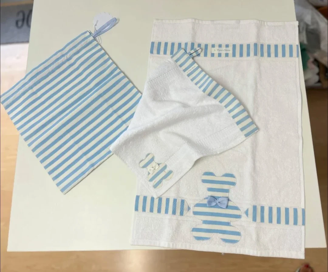 Set asilo bimbo righe Set asilo bimbo righe - immagine 2