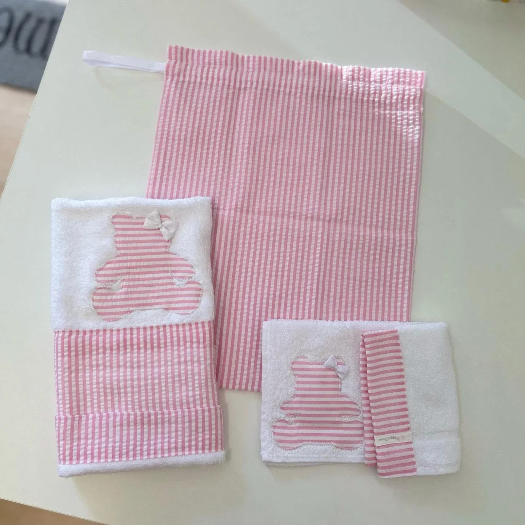 Set asilo bimba righe piccole Set asilo bimba righe piccole - immagine 4