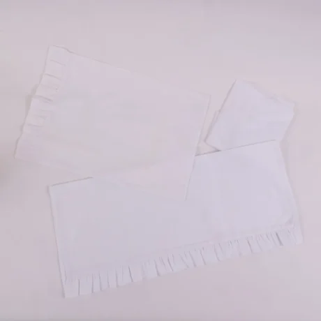 Set lenzuola bianco con balza