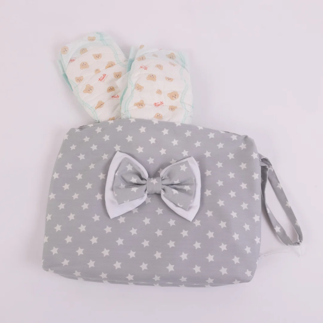 Pochette grande grigia a stelline Pochette grande grigia a stelline - immagine 2