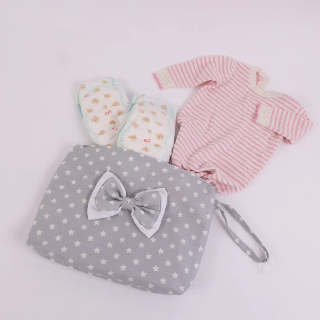 Pochette grande grigia a stelline Pochette grande grigia a stelline - immagine 3