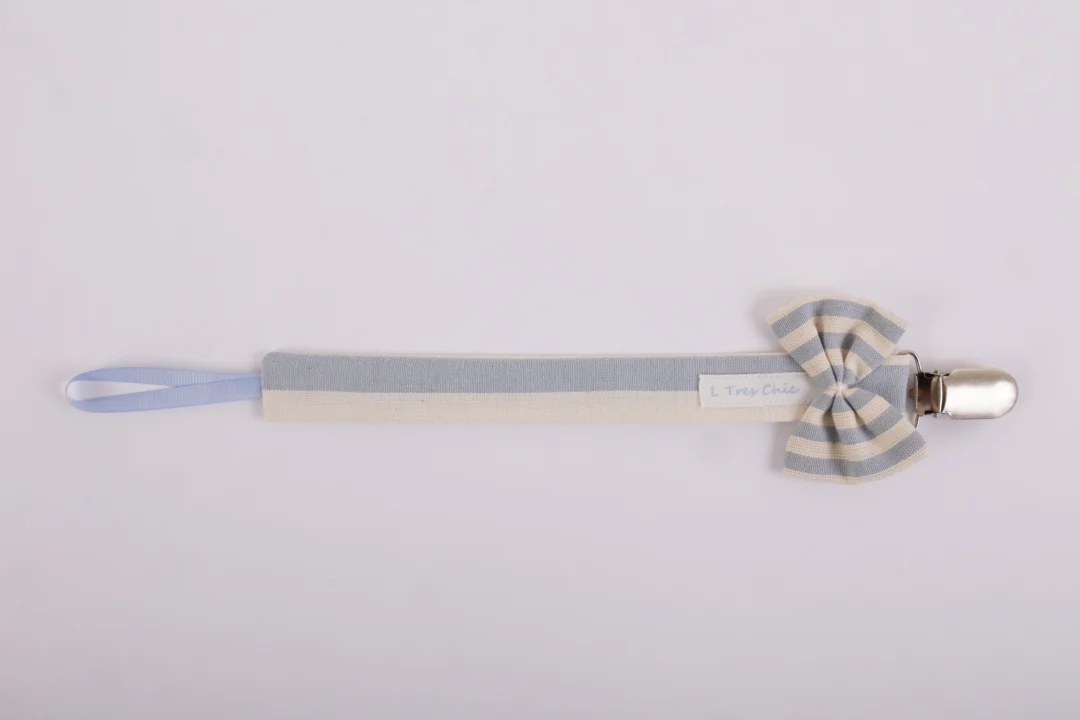 Catenella Portaciuccio bimbo a righe provenza Catenella Portaciuccio bimbo a righe provenza