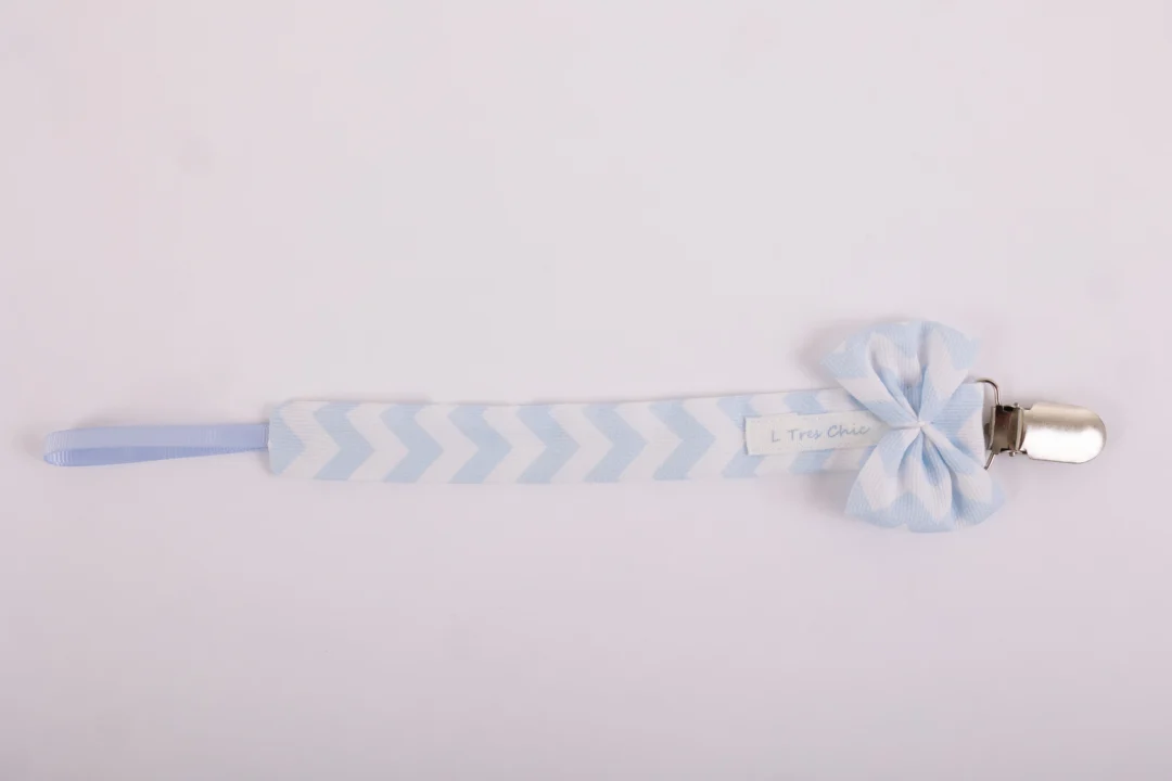 Catenella Portaciuccio a zig zag celeste Catenella Portaciuccio a zig zag celeste - immagine 2