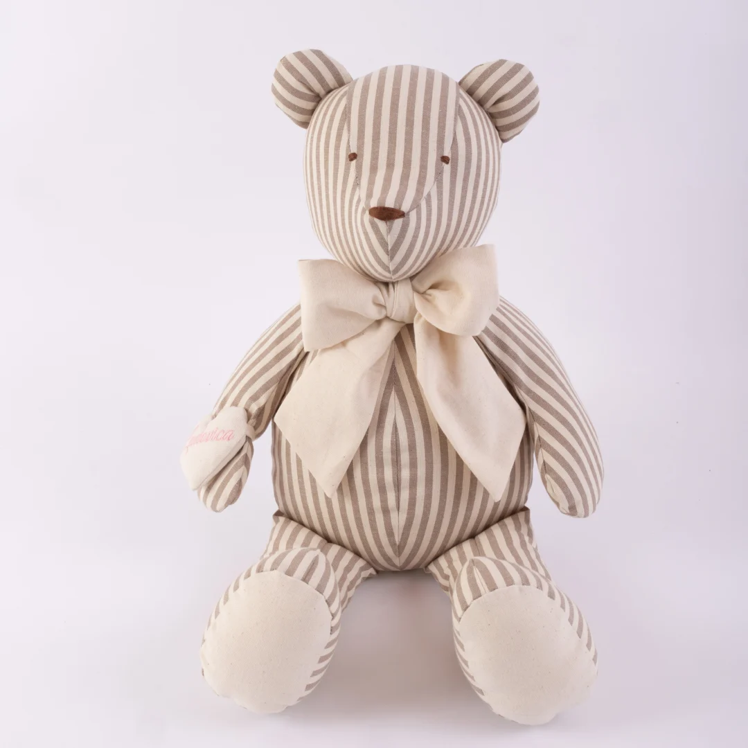 Orso righe ecru 3D Orso righe ecru 3D