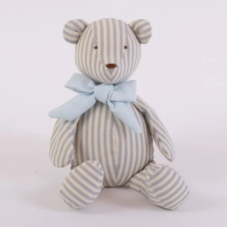 Orso righe piccole celesti 3D