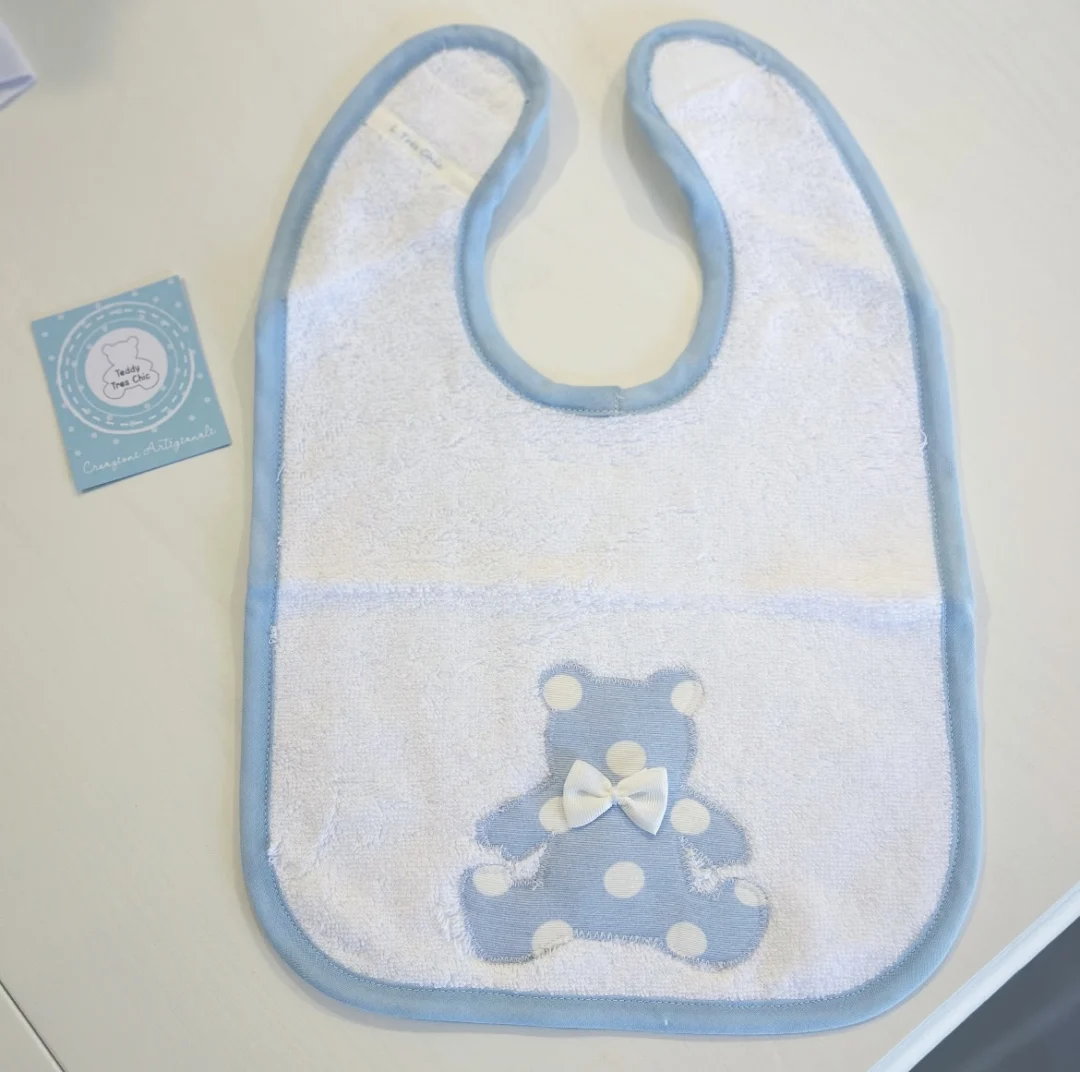 Bavaglino Pappa Bimbo Orsetto a pois Bavaglino Pappa Bimbo Orsetto a pois