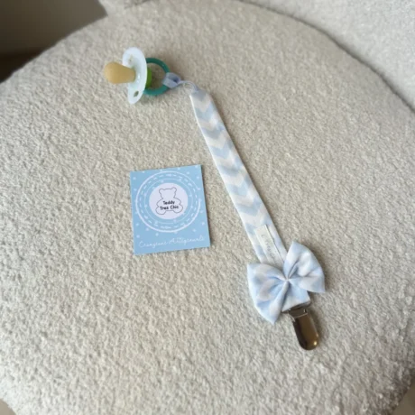 Catenella Portaciuccio a zig zag celeste