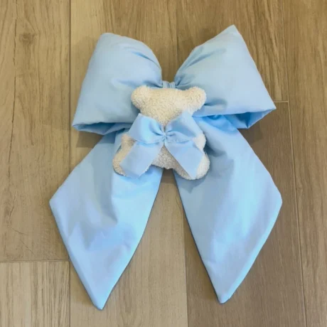 Fiocco nascita bimbo azzurro con teddy