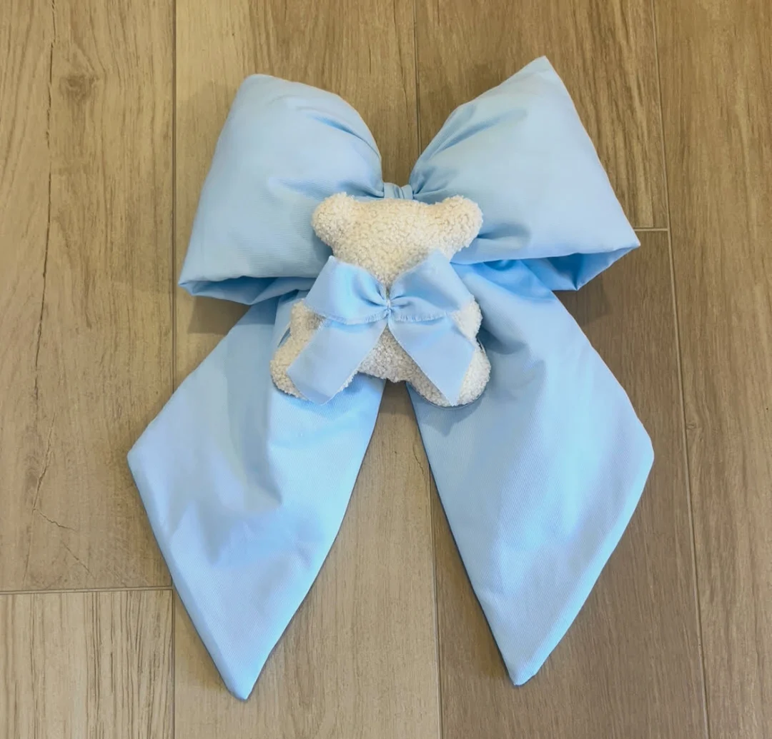 Fiocco nascita bimbo azzurro con teddy Fiocco nascita bimbo azzurro con teddy
