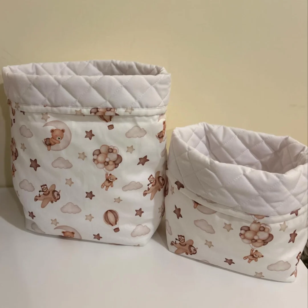 Portapannolini e Porta Prodotti coordinato orsetto Portapannolini e Porta Prodotti coordinato orsetto - immagine 2