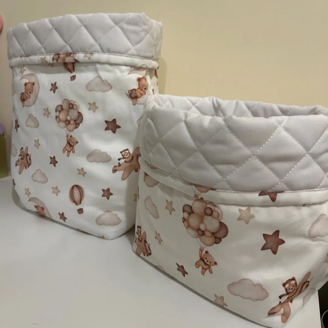 Portapannolini e Porta Prodotti coordinato orsetto Portapannolini e Porta Prodotti coordinato orsetto - immagine 4