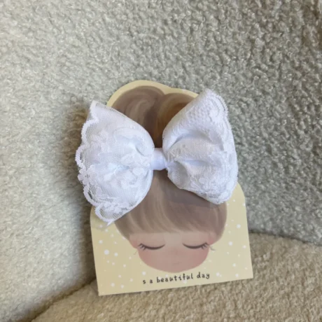 Elastico Fiocco Bianco con pizzo