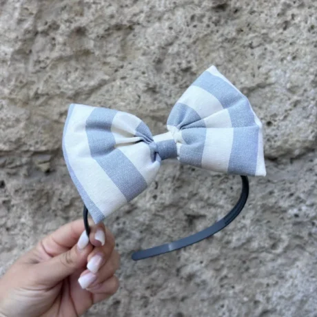 Cerchietto Fiocco a righe