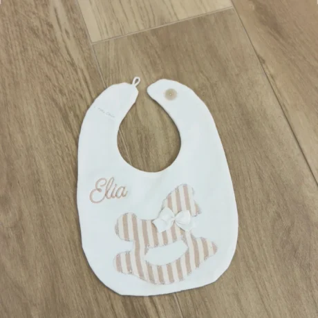 Bavetta cavallo a dondolo neutra con nome