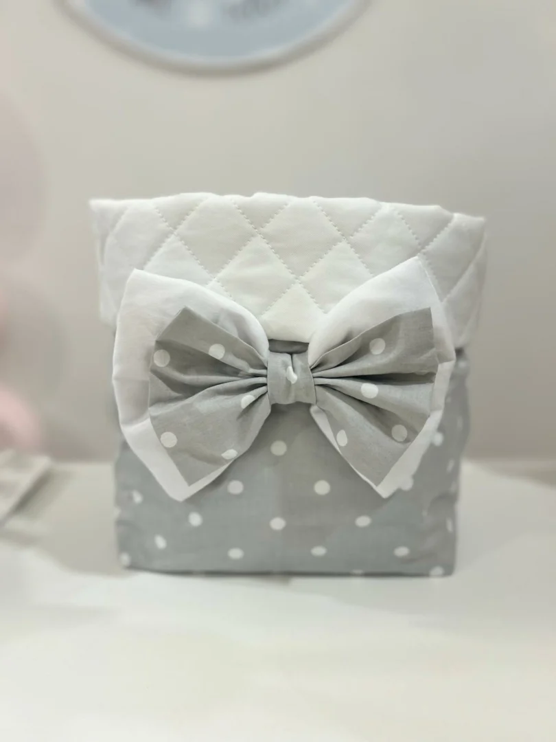 Portapannolini a pois con fiocco Portapannolini a pois con fiocco