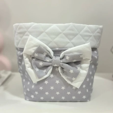 Portapannolini a stelle grigio